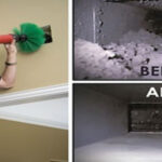 Before and after duct cleaning